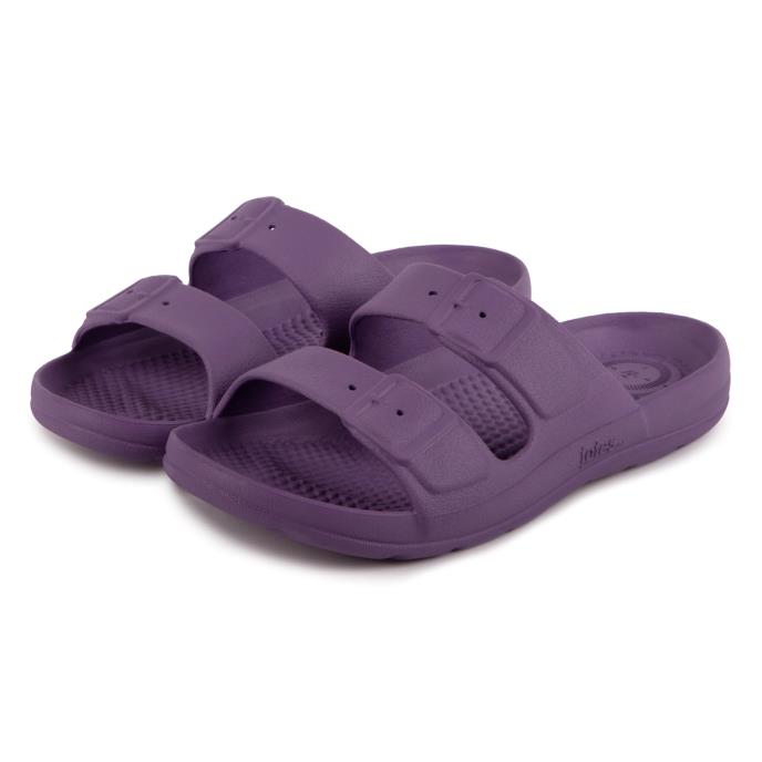 totes® SOLBOUNCE Kids Moulded Buckle Slider Purple Extra Image 1